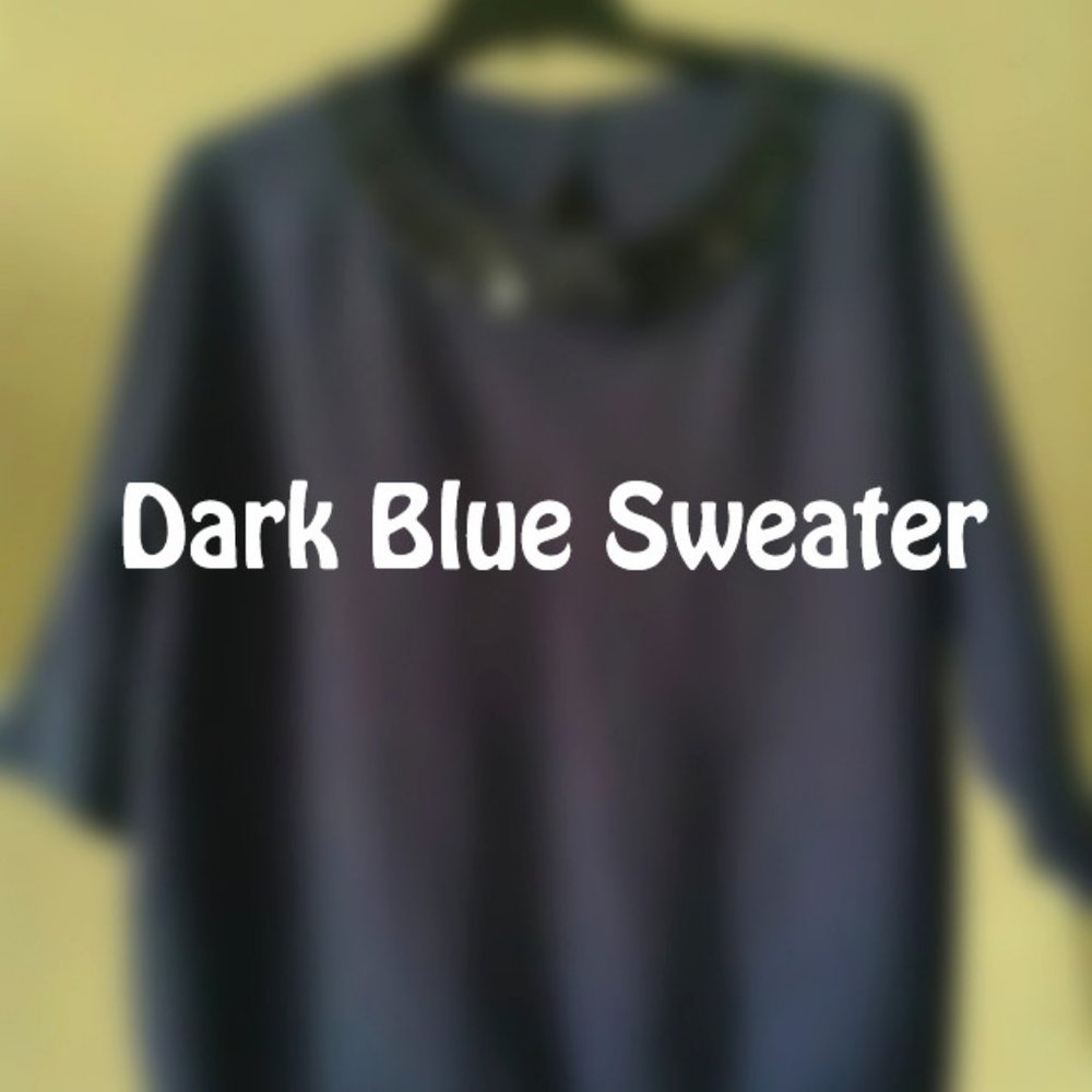 Dark blue sweater